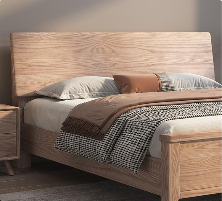 solid wood platform twin bed