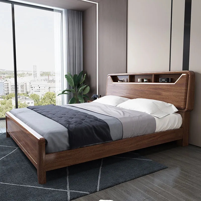 Solid Wood Bed Set