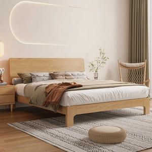 White Solid Wood Bed