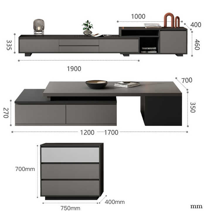 Modern TV Showcase Stands Cabinet