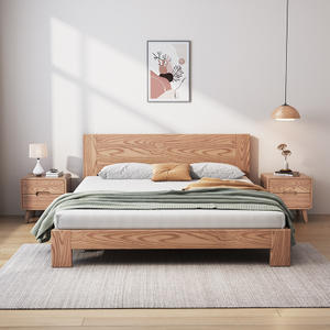 King Platform Bed Solid Wood