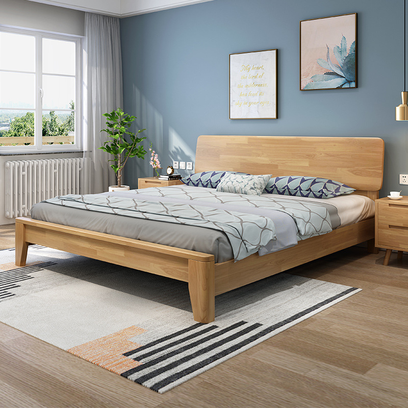 Solid Wood King Bed