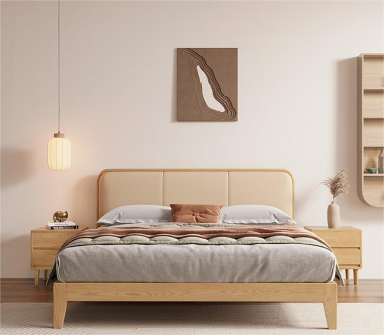 full solid wood bed frame