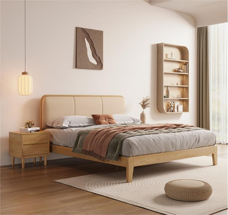 solid wood bed full size