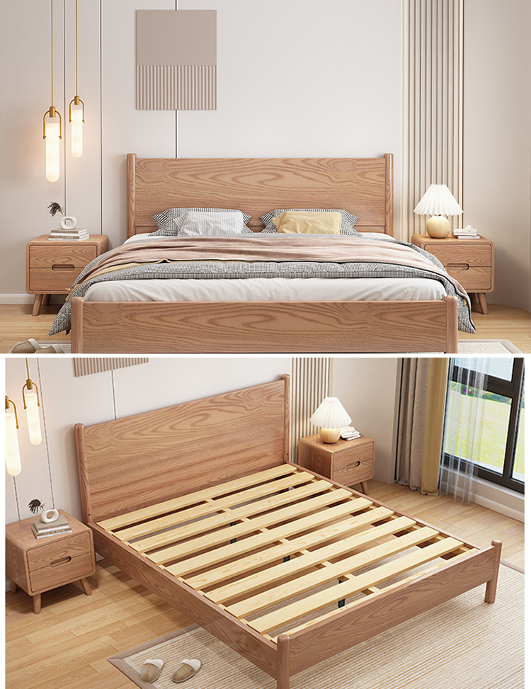 reclaimed wood king bed frame