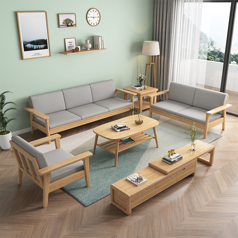 Solid Wood Sofa