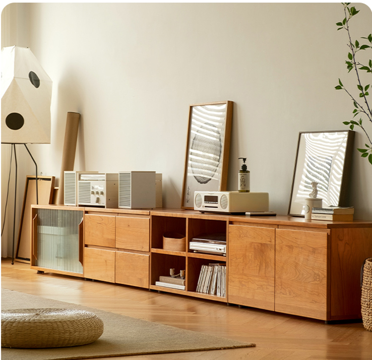 tv stand with cabinet doors