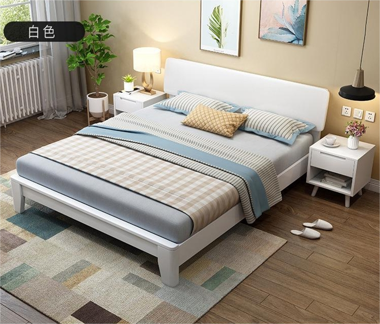 black wooden ottoman bed
