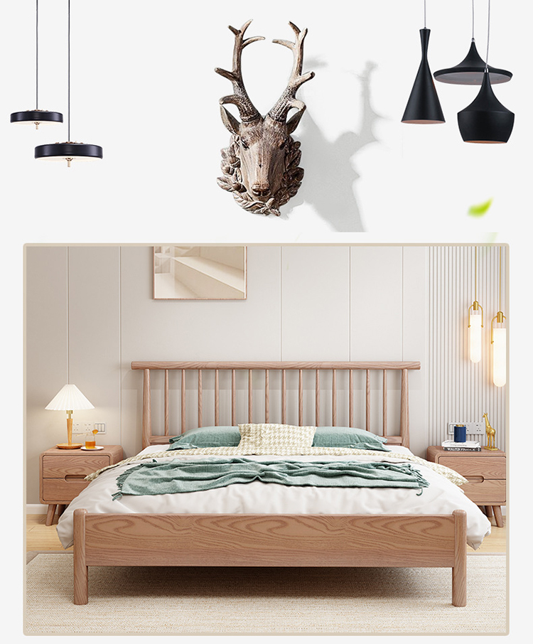 solid wood twin bed