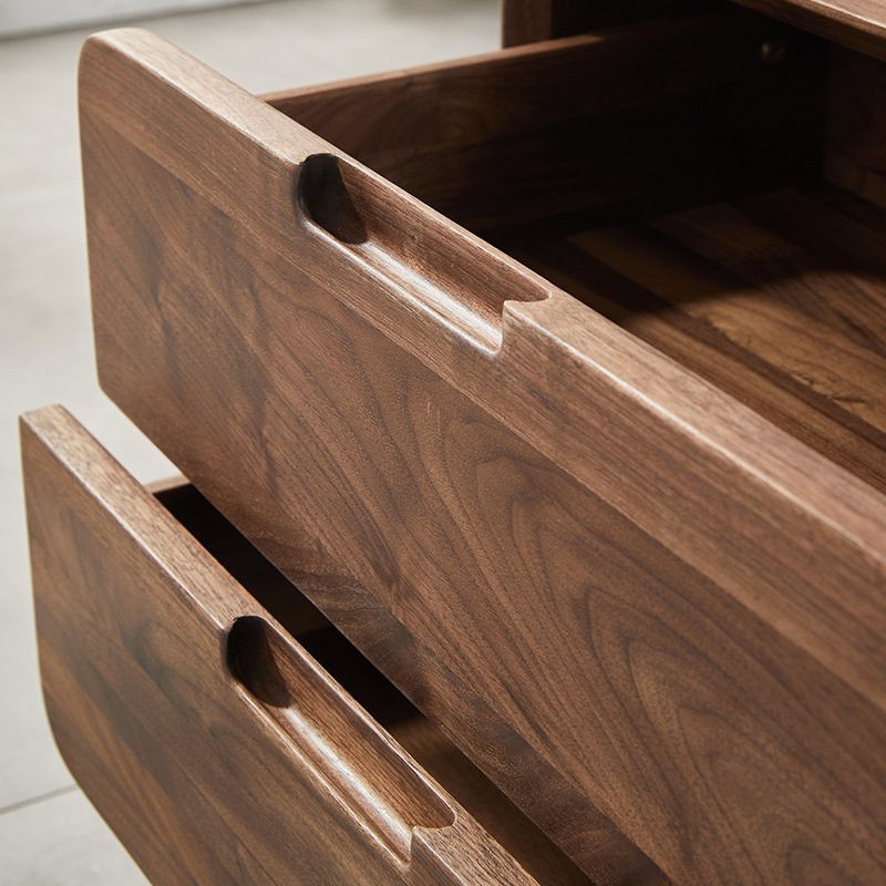 Black Walnut Bedside Cabinet