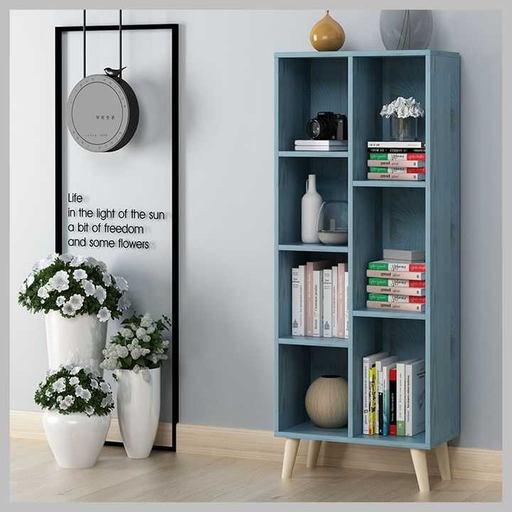White Solid Wood Bookcase