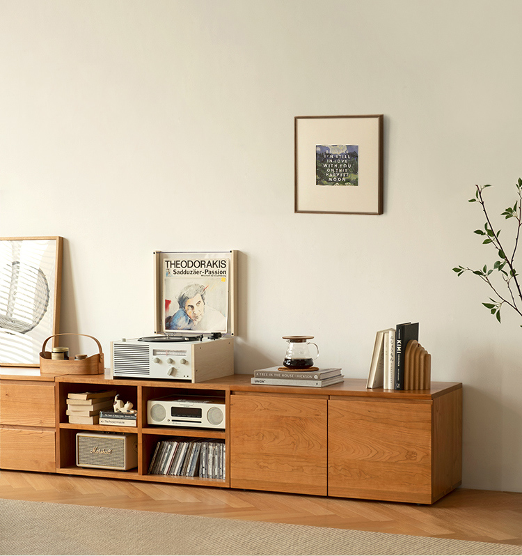 solid wood tv cabinet