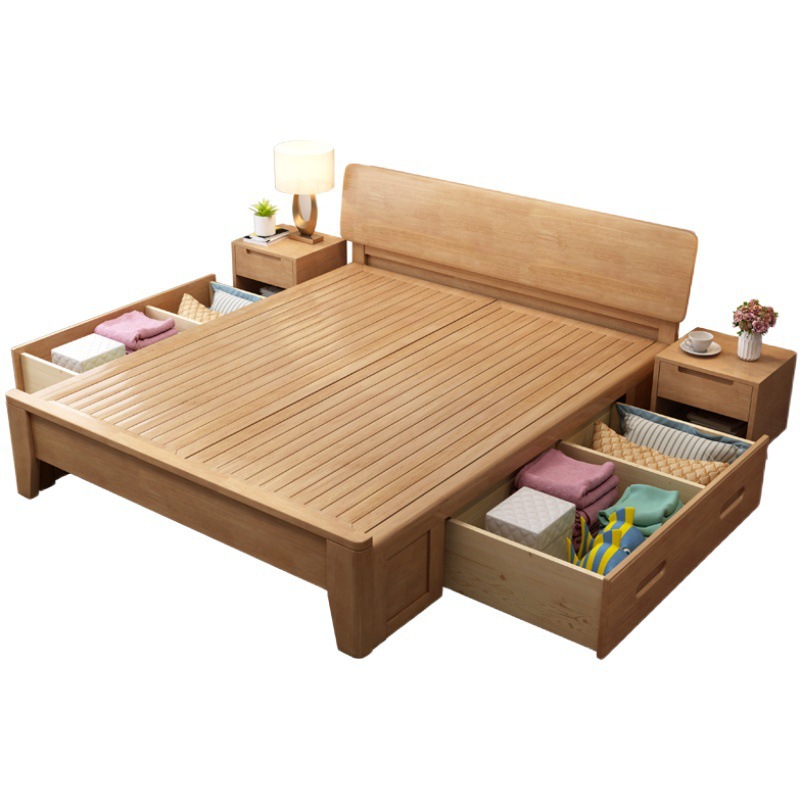 Solid Wood King Bed