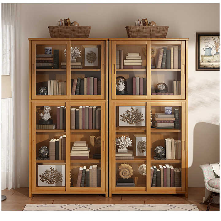 Small Solid Wood Bookcase