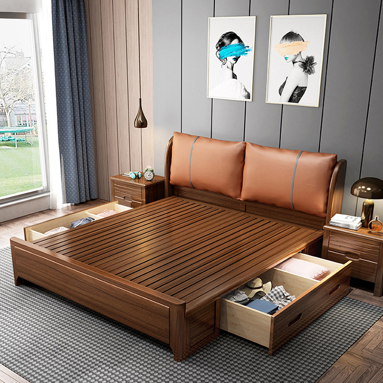 Modern Solid Wood Bed