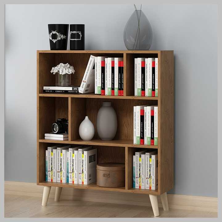 White Solid Wood Bookcase
