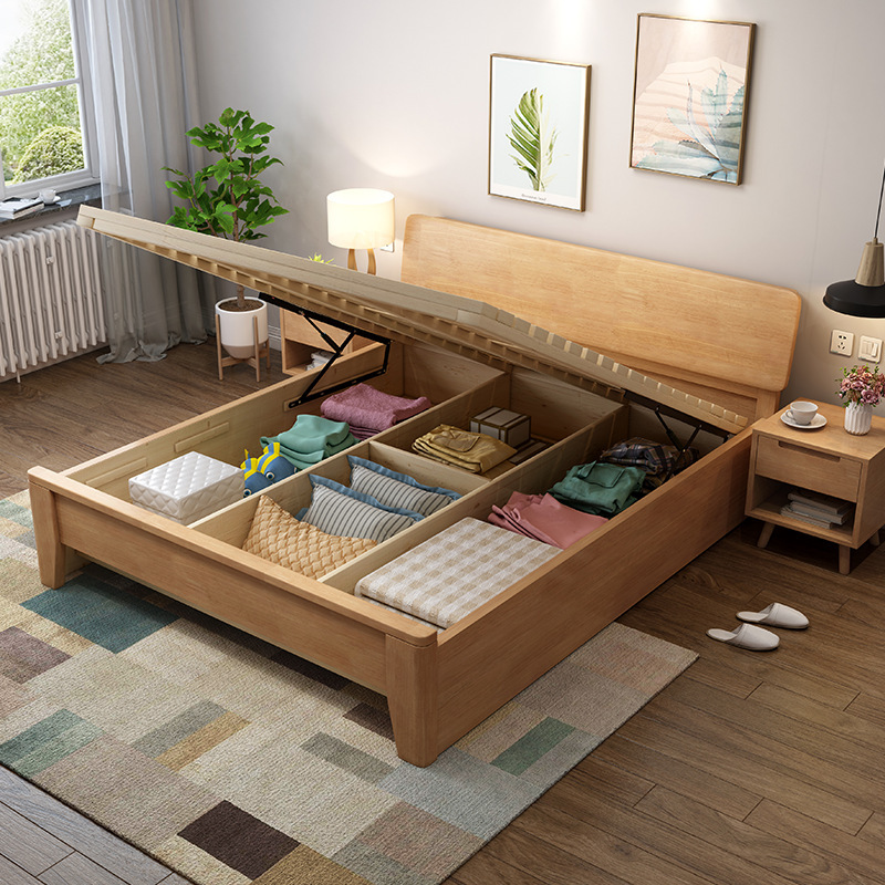 Solid Wood King Bed