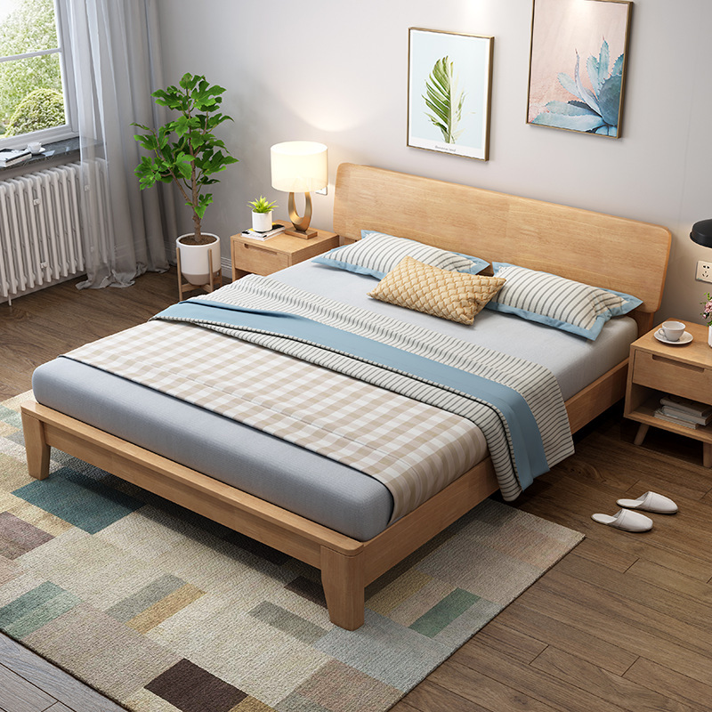 Solid Wood King Bed
