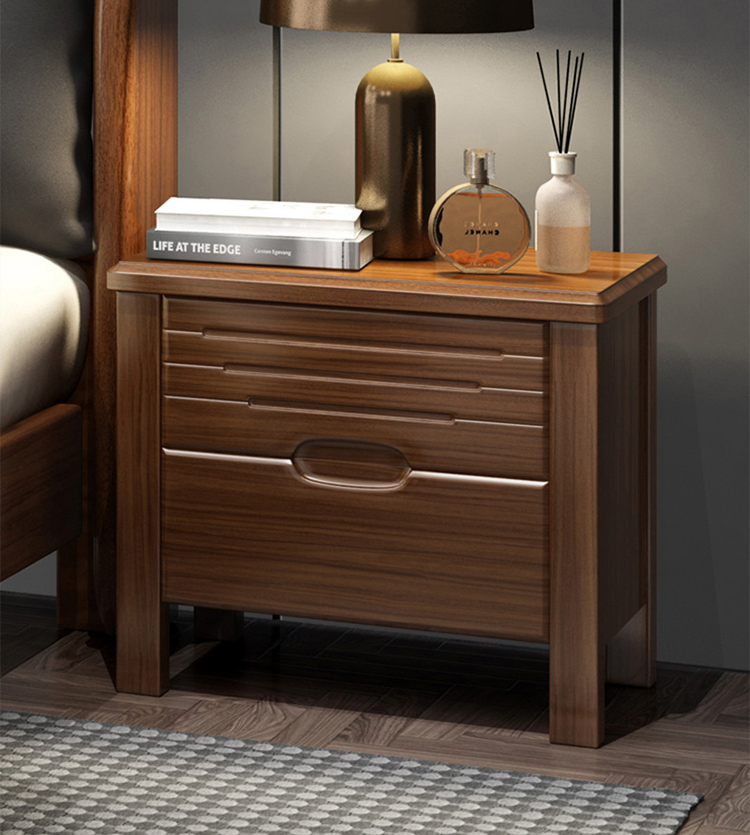 modern solid wood bed factory