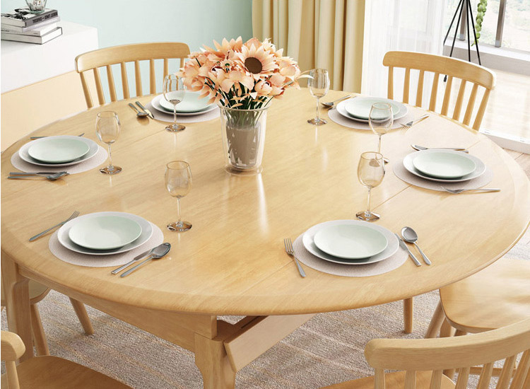 real wood dining table