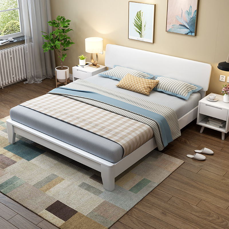 Solid Wood King Bed