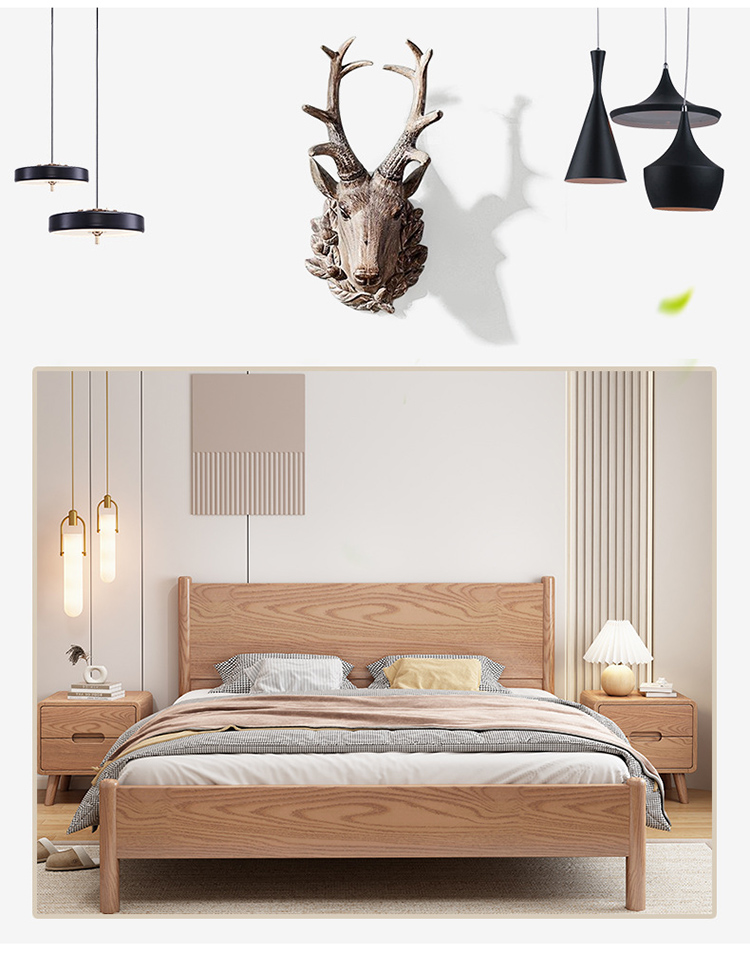 solid wood platform bed